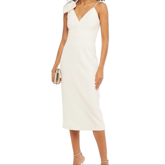 Rebecca Vallance Ivory Bow Dress - Picture 1 of 6